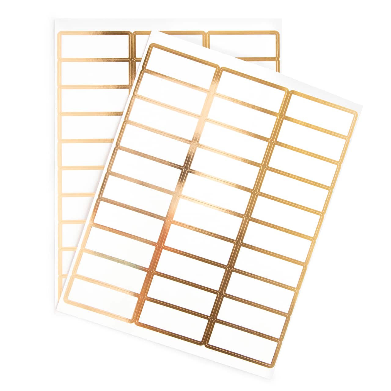 Étiquettes d'adresse autocollantes dorées de Recollections